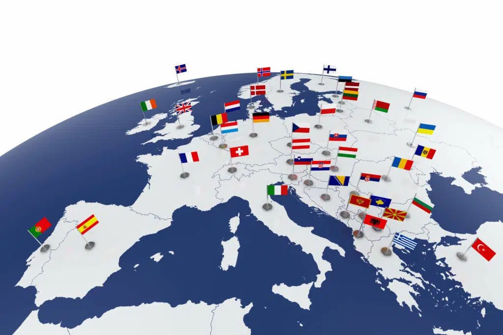 carte des pays