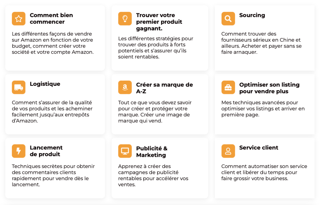 les promesses de la formation Super Seller Académie