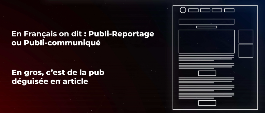 créer un advertorial