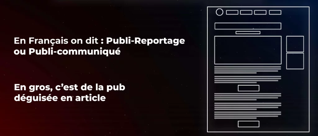 créer un advertorial